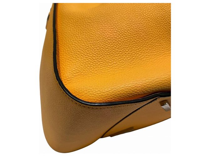 Borsa Hammock in pelle di vitello Loewe Arancione - vista 8