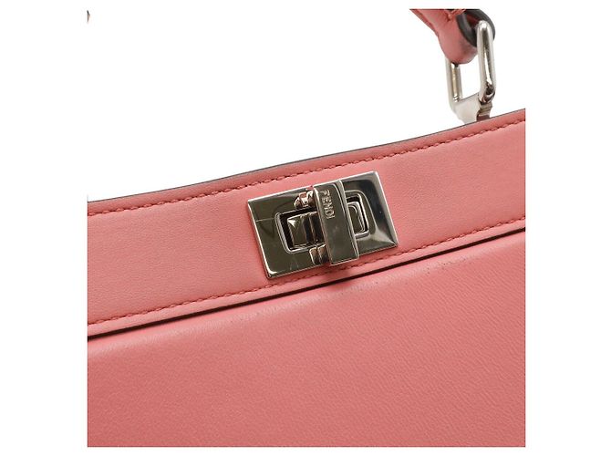 Borsa Fendi Peekaboo ISeeU Petite Rosa - vista 4