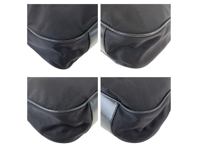 Gucci Bamboo Nylon Handtasche 2way Schwarz - Ansicht 4