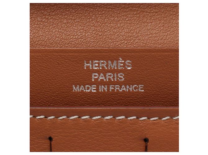 Silk In Hermès Portafoglio lungo in seta Hermes Citizen Twill Marrone - vista 4