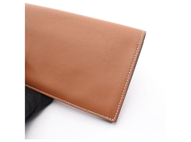 Silk In Hermès Portafoglio lungo in seta Hermes Citizen Twill Marrone - vista 9