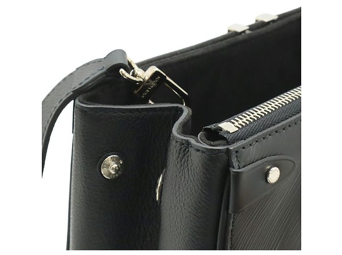 Borsa Louis Vuitton Epi Leather Grenelle Tote PM Nero - vista 4