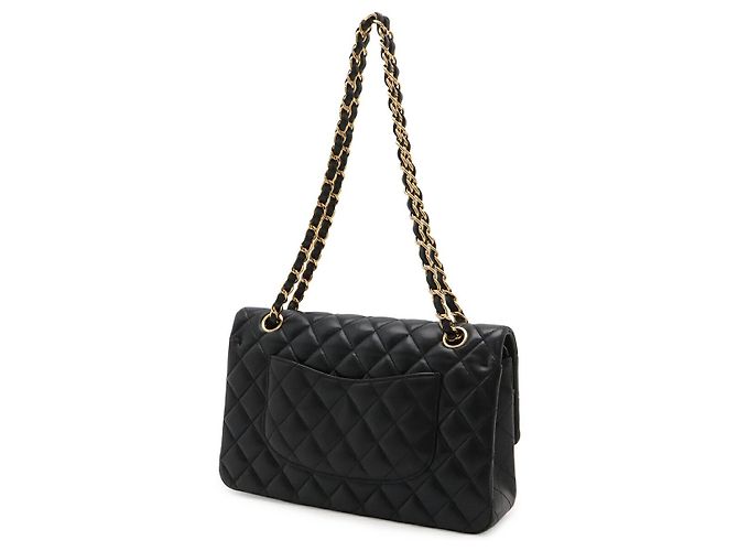 Borsa a tracolla Chanel Matelasse 25 in agnello Nero - vista 2