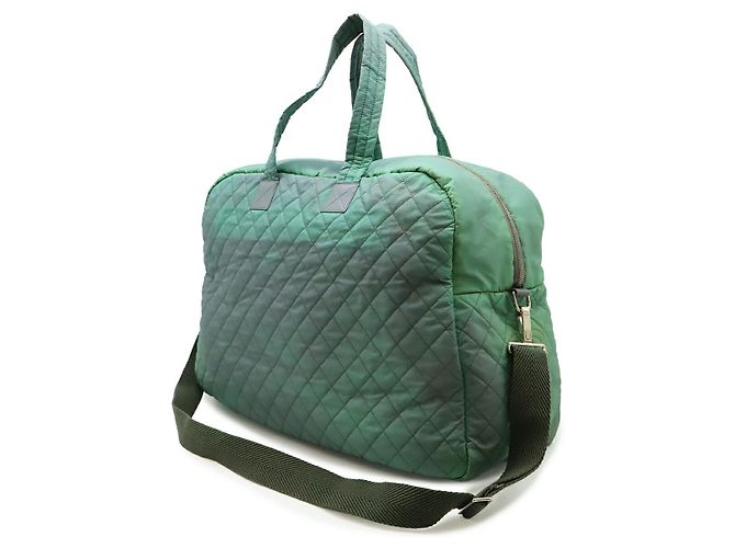 Borsa Boston 2way Matelasse Chanel Verde - vista 2