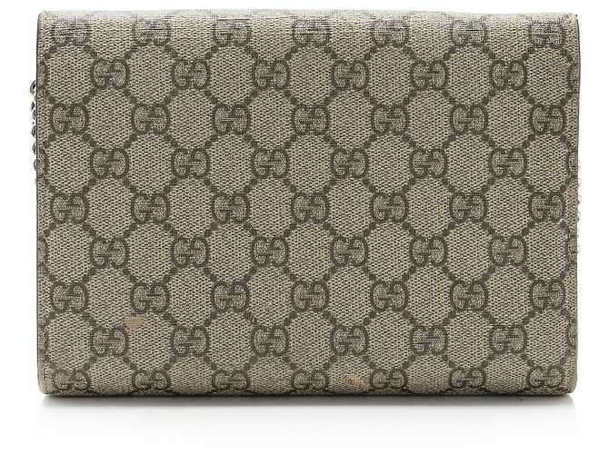 Portafoglio con catena Gucci GG Supreme Dionysus - SALDI FINALI Marrone Beige - vista 3