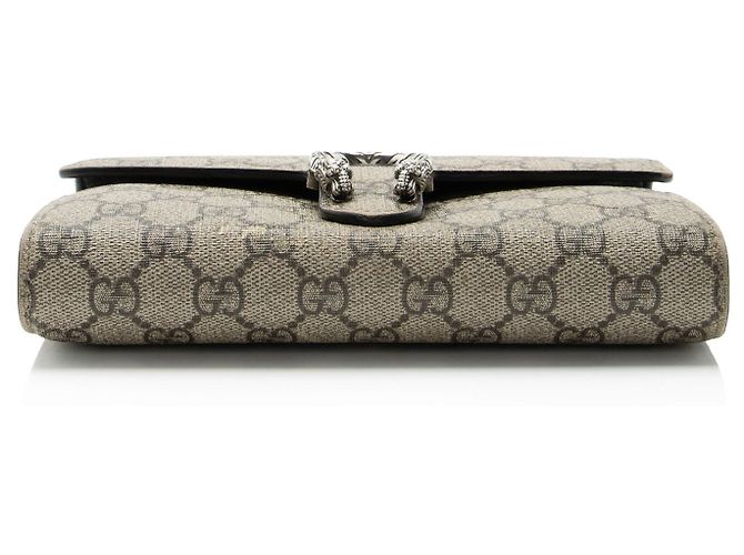 Portafoglio con catena Gucci GG Supreme Dionysus - SALDI FINALI Marrone Beige - vista 4