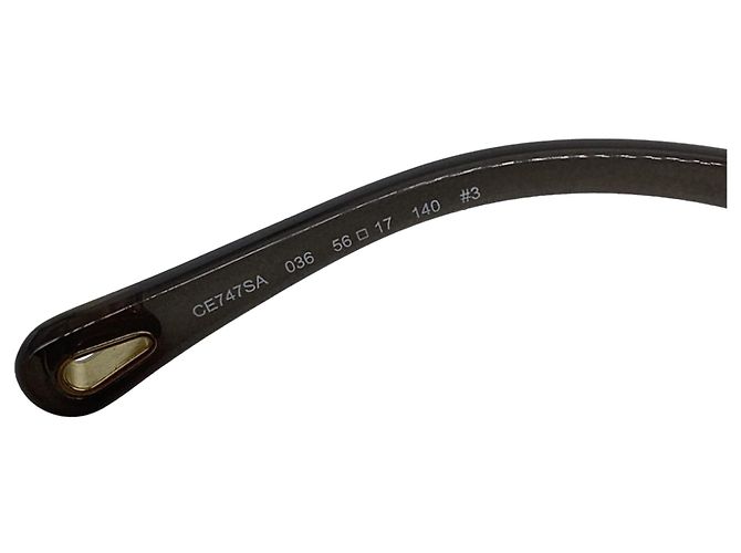 Gafas de sol redondas Chloé Vera Seashell en acetato gris - vista 6