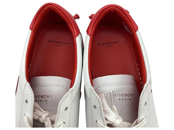 Sneakers Givenchy Reverse Urban Knots in pelle bianca Bianco Crudo - vista 13