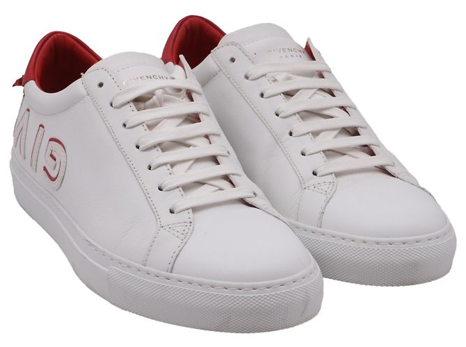 Sneakers Givenchy Reverse Urban Knots in pelle bianca Bianco Crudo - vista 3