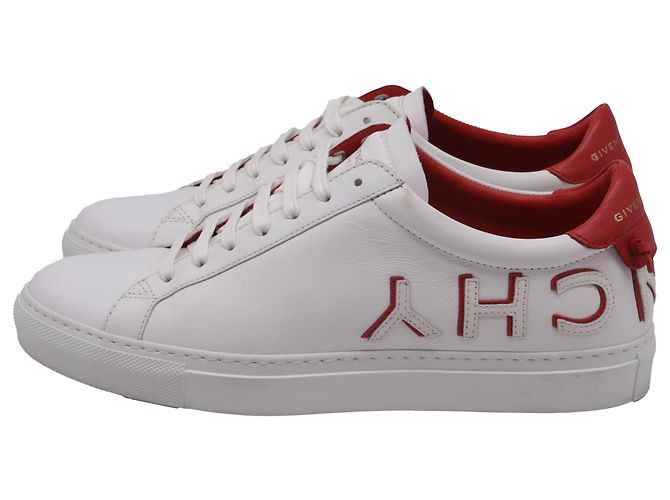 Sneakers Givenchy Reverse Urban Knots in pelle bianca Bianco Crudo - vista 4