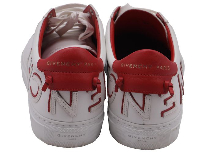 Sneakers Givenchy Reverse Urban Knots in pelle bianca Bianco Crudo - vista 5