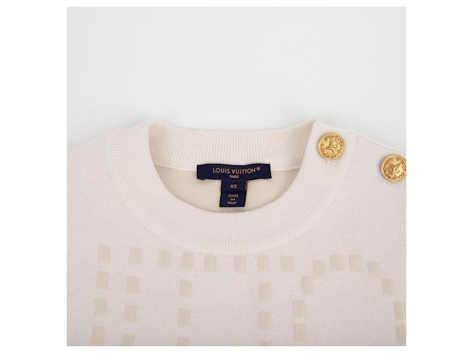 Louis Vuitton Chunky Knit Größe Xs Weiß - Ansicht 4