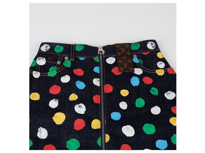 Louis Vuitton Tamanho Kusama Yayoi Painted Dot Mini Skirt Multicor - vista 3