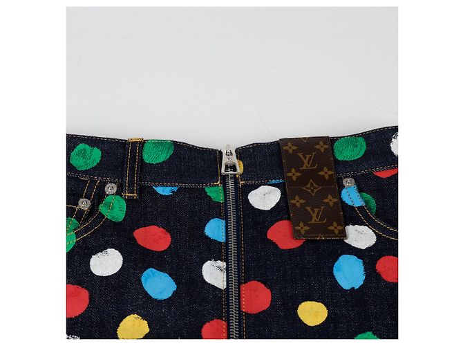 Louis Vuitton Tamanho Kusama Yayoi Painted Dot Mini Skirt Multicor - vista 4