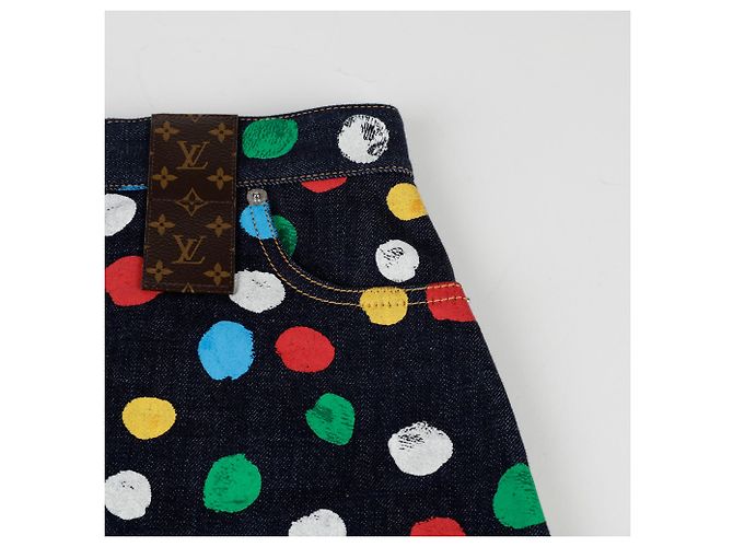 Louis Vuitton Tamanho Kusama Yayoi Painted Dot Mini Skirt Multicor - vista 5