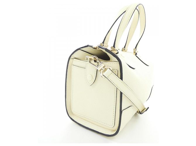Borsa Valextra BABILA in pelle di vitello morbida Bianco - vista 2