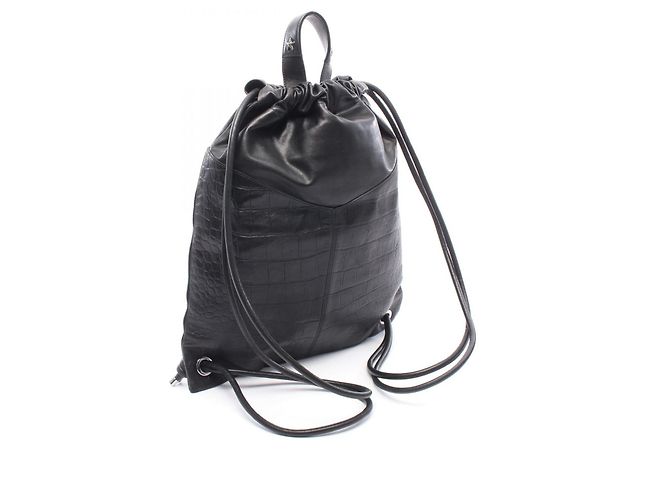 JIMMY CHOO MARLON Lederrucksack Schwarz - Ansicht 2