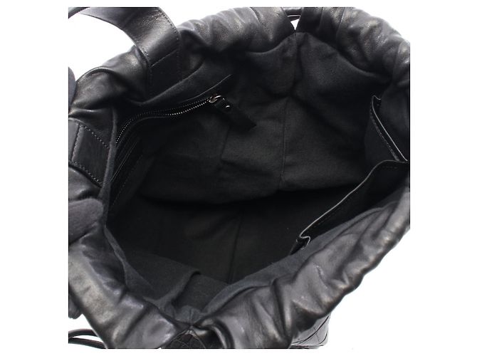 JIMMY CHOO MARLON Lederrucksack Schwarz - Ansicht 3