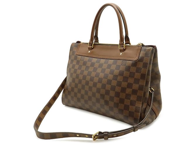 Borsa 2way Louis Vuitton Damier Greenwich Marrone - vista 2