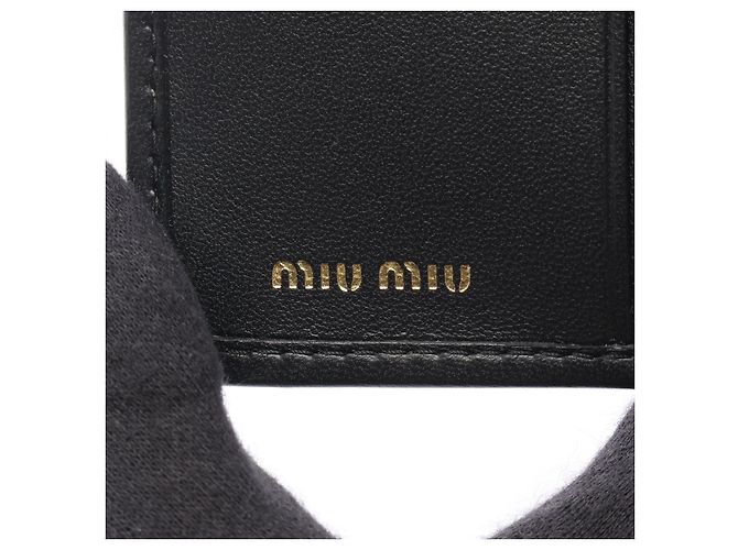 Portafoglio in pelle MATELASSE Miu Miu Nero - vista 5