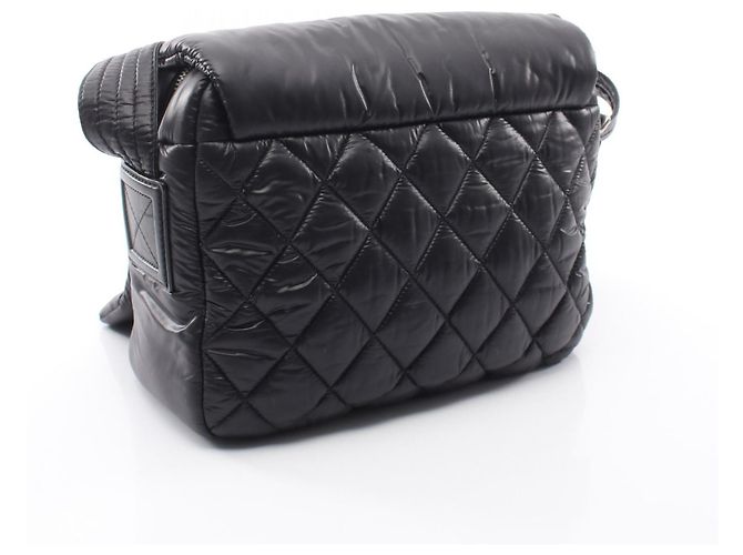 Borsa a tracolla Chanel Cocoon in nylon e pelle Nero - vista 2