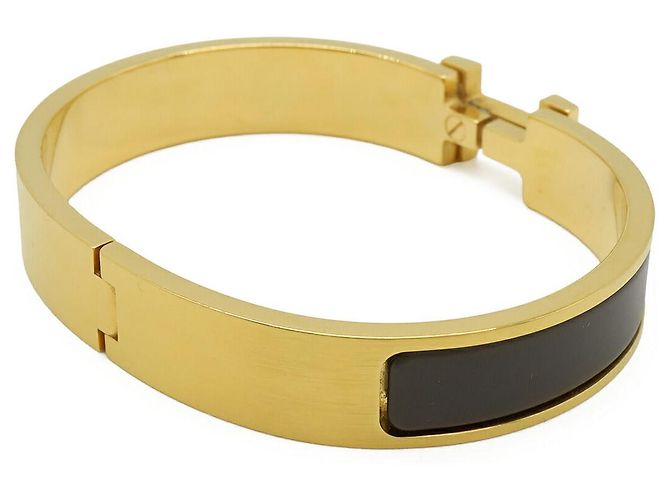 Hermès Pulseira Click H Hermes Amarelo - vista 3