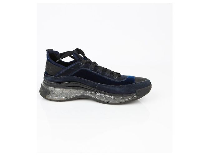 Chanel Zapatillas de fibras mixtas Talla Azul - vista 7