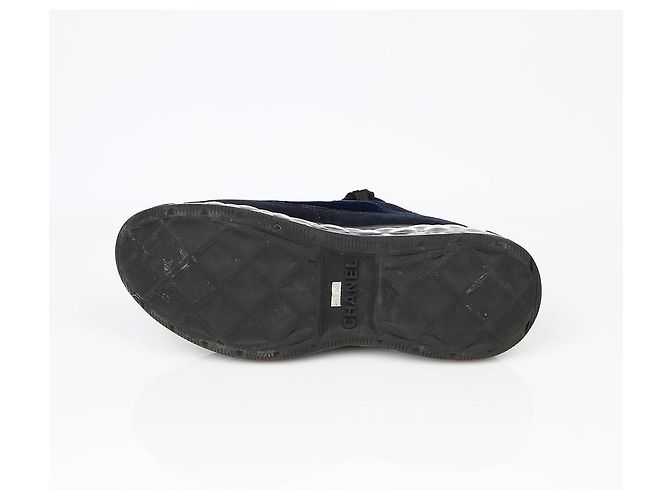 Chanel Zapatillas de fibras mixtas Talla Azul - vista 8