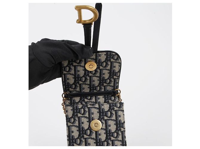 Dior Pochette bandoulière verticale Saddle - vue 7