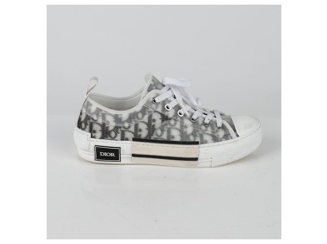 Baskets Dior Oblique Canvas Blanc Homme EU 39.5 - vue 2