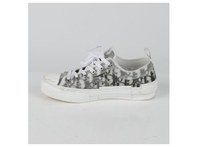 Baskets Dior Oblique Canvas Blanc Homme EU 39.5 - vue 3