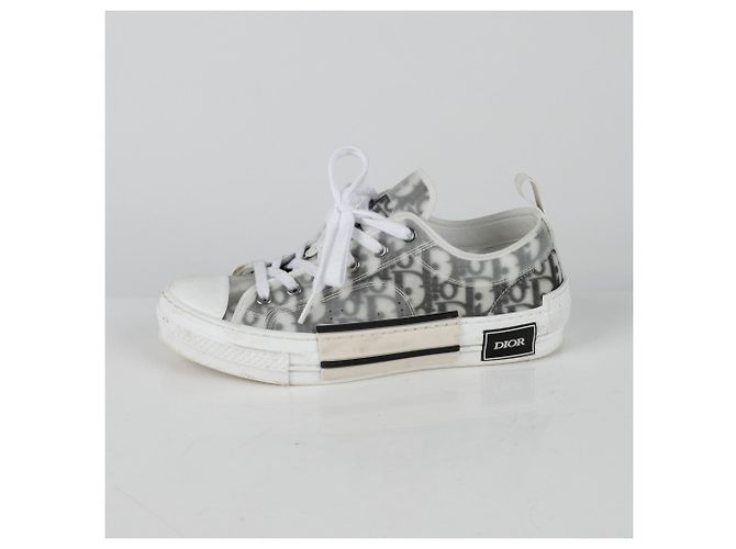 Baskets Dior Oblique Canvas Blanc Homme EU 39.5 - vue 4
