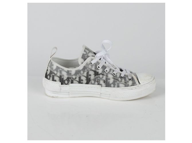 Baskets Dior Oblique Canvas Blanc Homme EU 39.5 - vue 5
