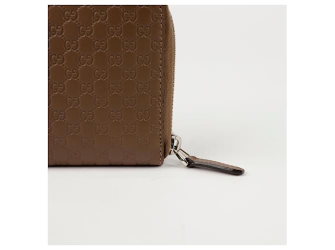 Gucci Portafoglio lungo Microsima Marrone - vista 2