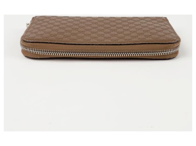 Gucci Portafoglio lungo Microsima Marrone - vista 4