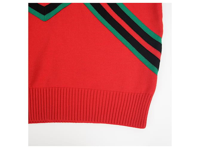 Louis Vuitton Logo Strick XL Größe Rot - Ansicht 7