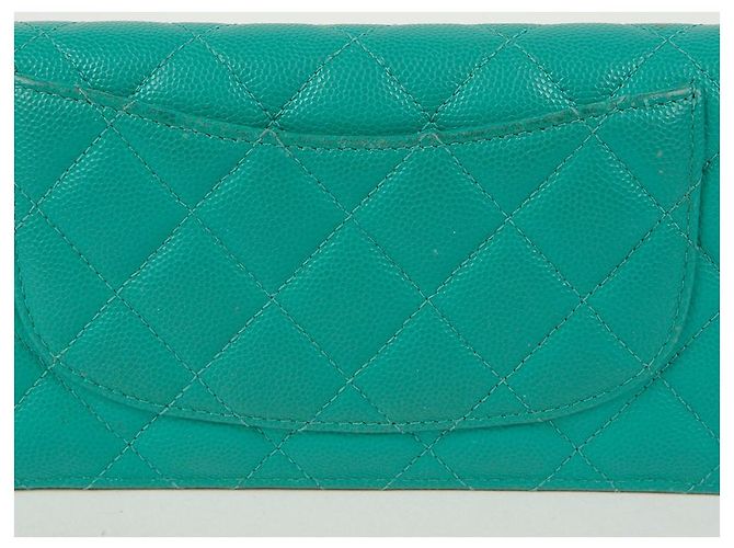 Timeless Chanel Portafoglio Long Flap Classico Senza Tempo in Caviar Blu - vista 4