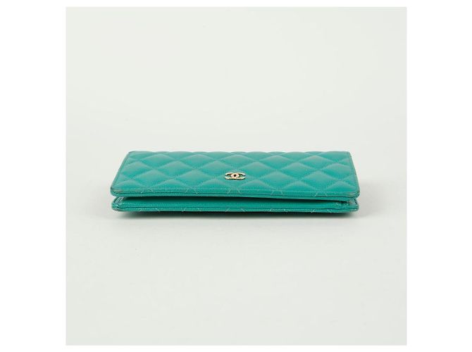 Timeless Chanel Portafoglio Long Flap Classico Senza Tempo in Caviar Blu - vista 6