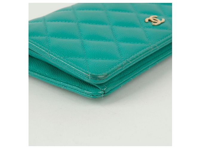 Timeless Chanel Portafoglio Long Flap Classico Senza Tempo in Caviar Blu - vista 8