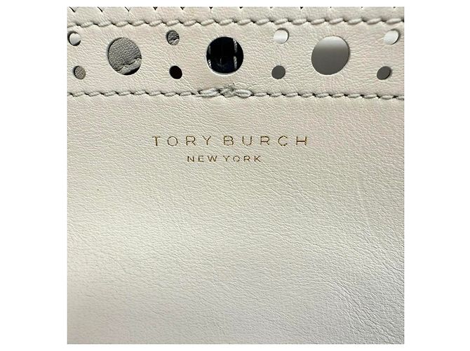 Bolsa Tote Brogue Tory Burch em couro multicolorido Multicor - vista 8