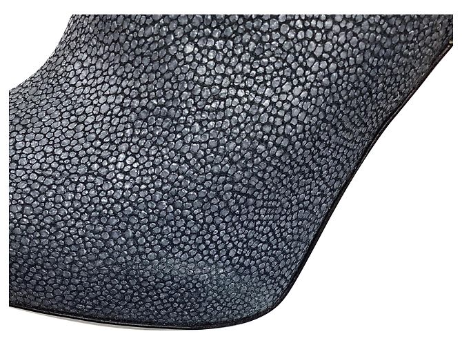 Sergio Rossi Stiefeletten aus grauem Leder - Ansicht 12