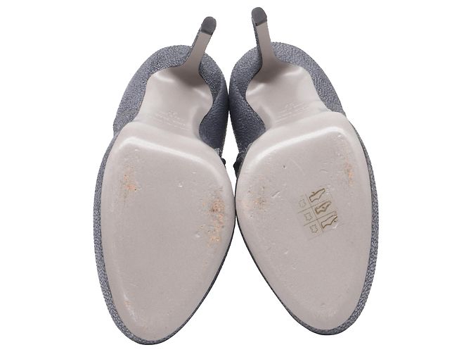 Sergio Rossi Stiefeletten aus grauem Leder - Ansicht 6
