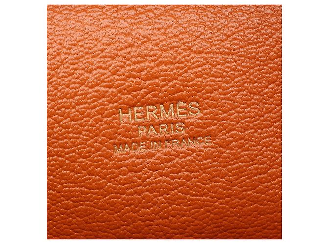 Hermès Borsa in pelle Hermes Plume 28 Arancione - vista 2