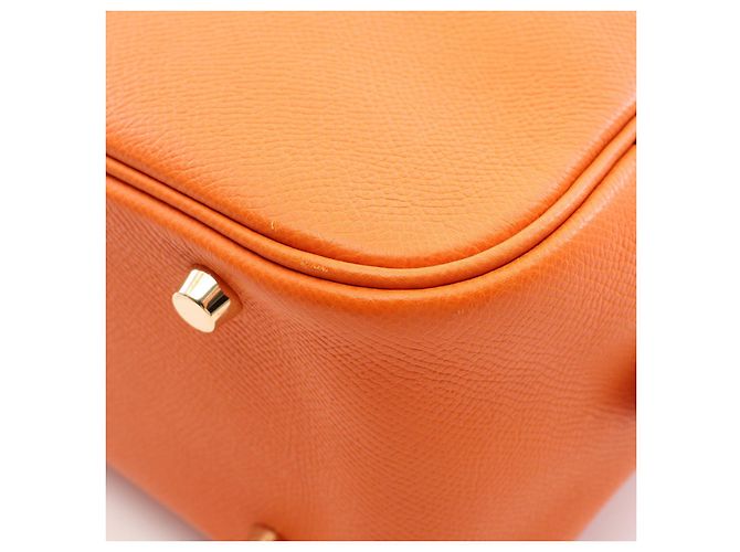 Hermès Borsa in pelle Hermes Plume 28 Arancione - vista 4