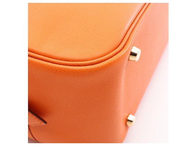 Hermès Borsa in pelle Hermes Plume 28 Arancione - vista 6