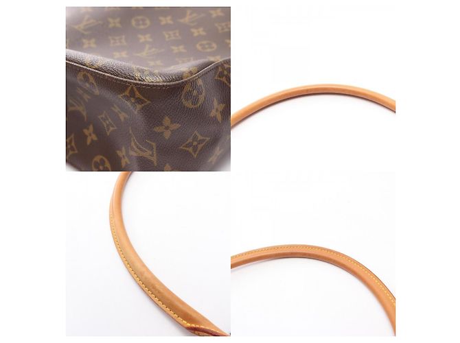 Borsa a Spalla Louis Vuitton Looping GM Monogram Marrone - vista 10
