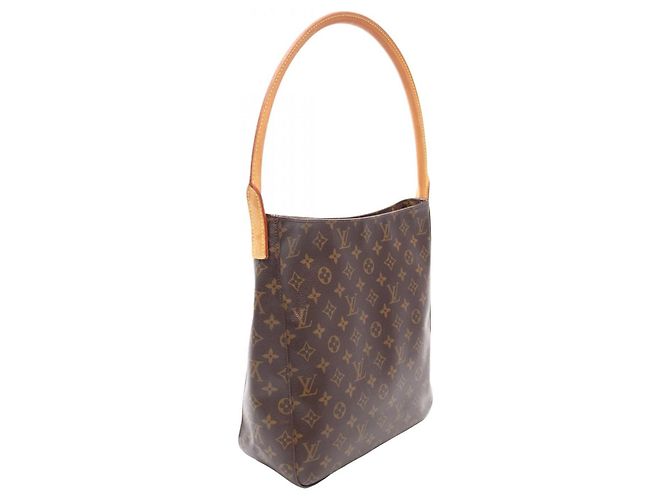 Borsa a Spalla Louis Vuitton Looping GM Monogram Marrone - vista 2