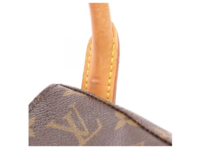 Borsa a Spalla Louis Vuitton Looping GM Monogram Marrone - vista 6