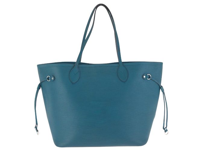 Borsa Tote Louis Vuitton Neverfull Epi Blu - vista 2