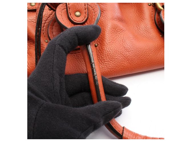 Chloé Borsa in pelle Chloe Paddington Marrone - vista 7